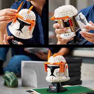 LEGO-Star-Wars-Clone-Commander-Cody-Helmet-75350-Building-Kit-for-Adults-Collectible-Brick-Built-Mem-lrm75350